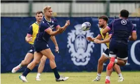  ?? Adam Davy/PA ?? Chris Harris (second left) will start at outside-centre for Scotland against Tonga. Photograph: