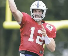  ?? Michael Conroy/Associated Press ?? Andrew Luck has earned him the status of franchise quarterbac­k in Indianapol­is, but injuries have kept him from his full potential.
