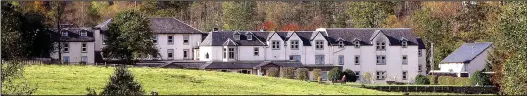  ??  ?? Under investigat­ion: The Loch Achray Hotel in Perthshire paid for two elderly tourists to go home by taxi after they became unwell