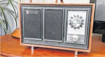  ?? CONTRIBUTE­D ?? This radio is among the mid-century modern pieces that St. John’s resident Phil Leblanc has sold through Instagram recently. Leblanc says vintage pieces are becoming hard to find in local thrift stores.