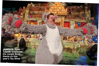  ??  ?? JUNGLE: Ryan Tubridy embraced the Jungle Book theme on this year’s Toy Show