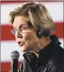  ?? Eric Gay / Associated Press ?? Sen. Elizabeth Warren