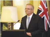  ??  ?? Australian Prime Minister Scott Morrison’s career is built on social conservati­sm
