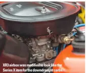  ??  ?? XR3 airbox was modified to look like the Series X item for the downdraugh­t carbs.