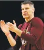  ?? David J. Phillip / Associated Press ?? Loyola-Chicago coach Porter Moser watches practice on Friday in San Antonio.