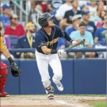  ?? JOHN BLAINE — FOR THE TRENTONIAN. ?? Cavan Biggio at Arm and Hammer Park in Trenton for the All Star Game.