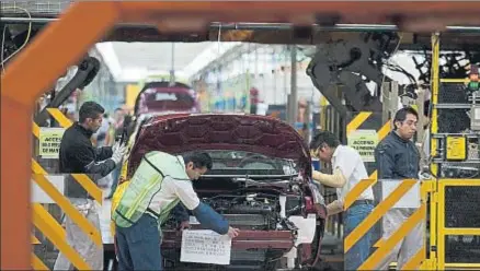  ?? SUSANA GONZALEZ / BLOOMBERG ?? Factoria de Ford en Itzcalli, Mexico, donde fabrica el Ford Fiesta