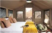  ?? PICTURE: ABELANA GAME RESERVE ?? Inside the tent.