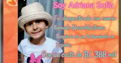  ??  ?? La pequeña santeña recibió tratamient­o en el Hospital del Niño, pero aún no se ha recuperado.