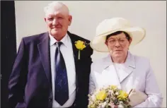  ??  ?? Maurice and Josie O’Connor on their wedding day