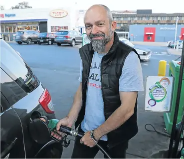  ?? Picture: Simphiwe Nkwali ?? Johannesbu­rg motorist Luke Lamprecht, who owns several cars and a motorbike, says he is feeling the pinch of the many recent increases in the price of petrol. In a bid to save fuel, he is now trying to keep his revs low when driving.