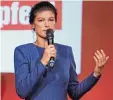  ?? Foto: dpa ?? Linken Spitzenkan­didatin Sahra Wagen knecht räumt Fehler ein.