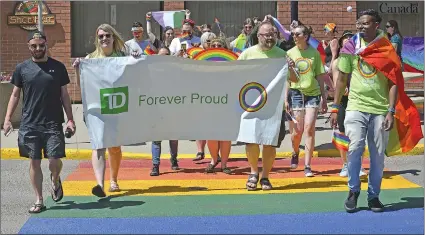  ??  ?? A Pride March on July 13 was one of the highlight events of Pride Week in Swift Current on July 8 to 14.