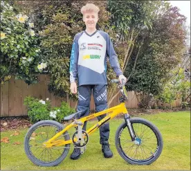  ?? Photo / Laurilee McMichael ?? Jono Sargison, 16, has been accepted for the New Zealand BMX National Performanc­e Hub.