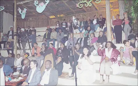  ?? (Pics: Nombuso Dlamini) ?? The section of the crowd glued to the entertainm­ent at the Luju festival launch.