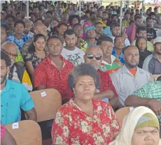  ?? Photo:Shratika ?? Micro and Small Business Grant recipients’ at the Seaqaqa Primary School on October 27, 2017.