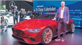  ?? [ APA/AFP/Fabrice Coffrini ] ?? AMG baut bald auch Viertürer: Concept GT, Daimler-Chef Zetsche.