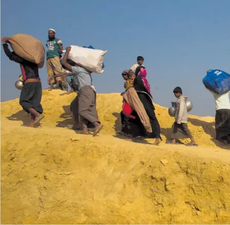  ??  ?? Almost 700,000 Rohingya Muslims have fled Burma’s Rakhine state for Bangladesh since August last year.