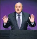  ??  ?? Joseph Blatter.