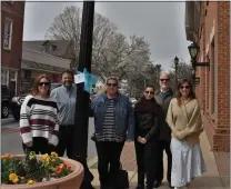  ?? SUBMITTED PHOTO ?? The Kennett Square Police Department, under the direction of Chief Bill Holdsworth, partnered with West Chester Borough, Coatesvill­e, and Phoenixvil­le Borough police department­s to hang teal ribbons in recognitio­n of sexual assault victims.