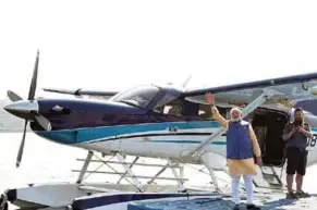  ??  ?? Rekindling Hope: Prime Minister Narendra Modi Before Boarding the Kodiak 100 Seaplane in Ahmedabad