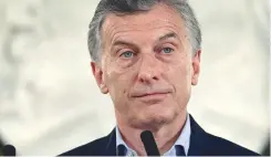  ??  ?? MACRI. Su sueño de reelección se aleja.