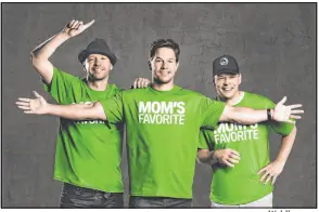  ?? Wahlburger­s ?? Mark Wahlberg, center, brother Donnie Wahlberg, left, and brother/ chef Paul Wahlberg have added a second Wahlburger­s on the Strip.