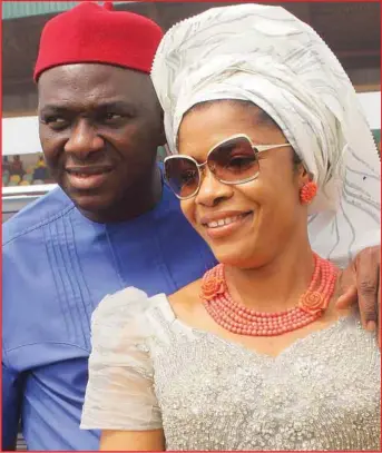  ??  ?? Okonkwo with his wife, Ngozi