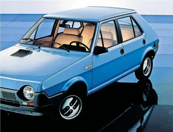  ?? Werk ?? Extravagan­z im Massenmark­t: Der Golf-Konkurrent Fiat Ritmo wurde ab
1978 gebaut.