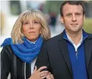 ??  ?? Le odd couple: The Macrons