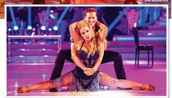  ??  ?? SPLIT DECISION: Singer Anastacia and her partner Brendan Cole on last night’s Strictly