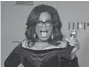  ?? AP ?? Oprah Winfrey poses at the 75th annual Golden Globe Awards on Sunday.