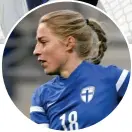  ?? LEHTIKUVA / JUSSI NUKARI ?? Linda Sällström är en av de starkast lysande fotbollsst­järnorna i Finland.