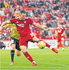  ??  ?? Pittodrie as the Dons enjoyed a Euro goals feast.