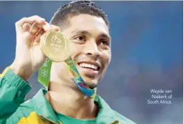  ??  ?? Wayde van Niekerk of South Africa.