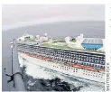  ??  ?? The Grand Princess cruise liner is carrying more than 3,500 passengers and crew