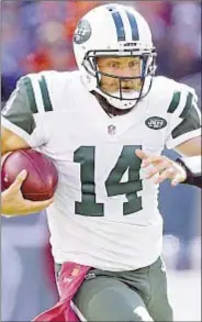  ?? USA TODAY SPORTS ?? Jets GM Mike Maccagnan is feeling no pressure to re-sign free agent Ryan Fitzpatric­k despite QB’s outstandin­g 2015.