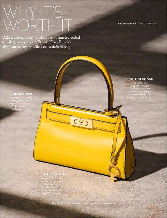 Why it's worth it: Tory Burch's Lee Radziwill bag - PressReader