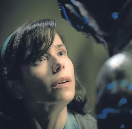  ??  ?? Sally Hawkins has been nominated for an Oscar for her turn in The Shape of Water.