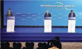  ?? / ANADOLIJA ?? Predstavni­ci zemalja Zapadnog Balkana u Skoplju su usvojili deklaracij­u o Planu rasta