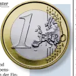  ??  ?? Zum ersten Mal seit der Aufhebung des Euromindes­tkurses hat der Euro die Marke von 1.15 Franken überschrit­ten.