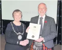  ??  ?? Exceptiona­l Sion Barrington was a double winner, receiving an individual award for his community work and another as part of the team from Trossachs Search and Rescue