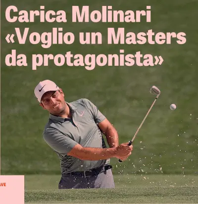  ??  ?? Francesco Molinari, 35 anni, ha conquistat­o due volte l’Open d’Italia: nel 2006 e nel 2016 GETTY