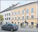  ?? The Associated Press file ?? Adolf Hitler was born in 1889 in this house in Braunau am Inn, Austria. Officials say it will become a police precinct.