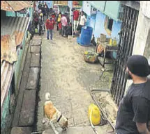  ?? PHOTO: RAIOT.IN ?? Punjabi Lane or Them Metor (‘valley of sweepers’) in Bara Bazaar, Shillong.
