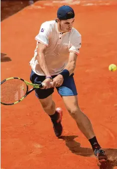  ?? Foto: dpa ?? Starker Franke: Maximilian Marterer, Nummer 70 der Tenniswelt, besiegte den 45 Plätze besser notierten kanadische­n Jungstar Denis Shapovalov.