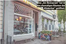  ?? ?? Das „Arc Restaurant“hat in den ehemaligen Räumen der „Klinkerbar“geöffnet.