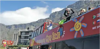  ?? | TRACEY ADAMS ?? TABLE Mountain Cable Way is a poular destinatio­n for tourist in Cape Town.