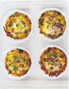  ?? Michelle Smith, via Media News Group ?? Sweet Potato Hash Egg Cups, made with bacon and everything bagel seasoning, make an easy and healthful breakfast all week.