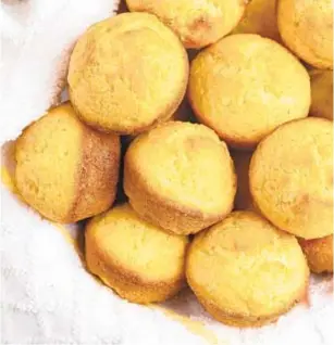  ?? DREAMSTIME ?? Combining flour with cornmeal lightens the batter.
